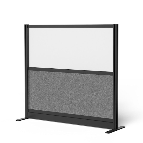 Expanse Modular Wall Room Divider System - Black Frame - 53" x 48" Starter Wall